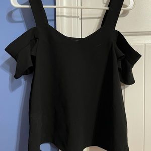 Black sleeveless/off shoulder Blouse